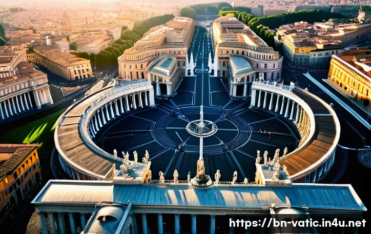 바티칸 시국과 다빈치 코드 소설 - A detailed aerial view of Vatican City showcasing its iconic architecture, including St. Peter&rsquo;s Bas...